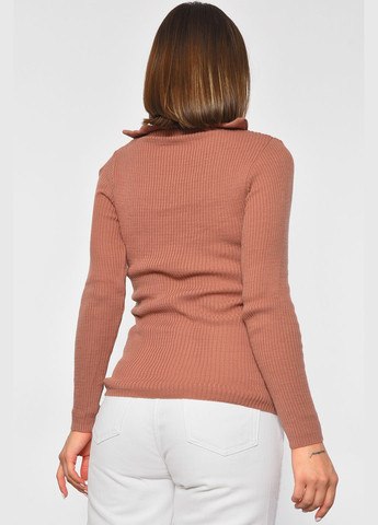 Гольф женский однотонный терракотового цвета Let's Shop (301905395)