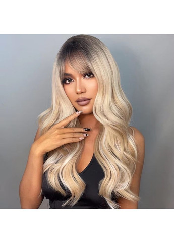 Парик блонд с затемненными корнями, парик блондинки волнистый, парик омбре No Brand (355802369)