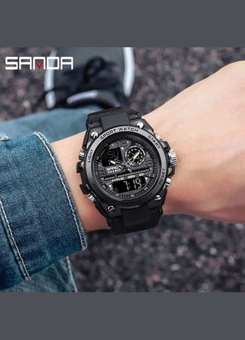 Часы мужские тактические наручные спортивные Sanda 6024-Blue (329443043)