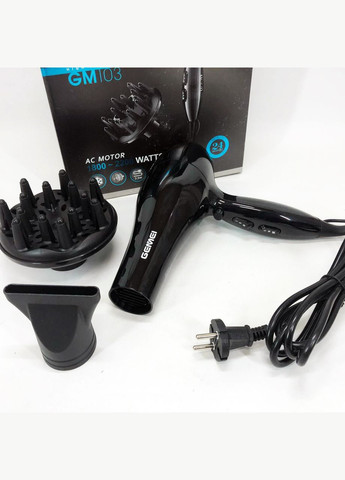 Професійний фен GM-103 2200Вт для сушіння укладання волосся режими швидкості, температури, сенсор Gemei (364665023)