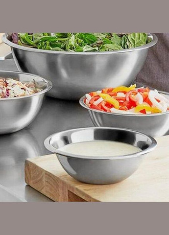 Миска з неіржавіючої сталі Френч EM2112 V 4,5 л Ø 28 см ( шт ) Empire (370677201)