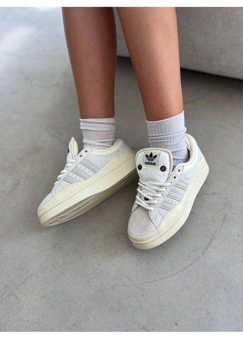 Бежеві Осінні кросівки чоловічі adidas campus x bad bunny beige v2 адідас кампус No Brand