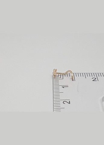 Золота сережка-пірсинг в ніс. 1025 Dear (269538718)