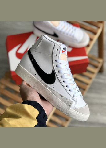 Кроссовки женские и мужские Nike Blazer Mid white | Найк Блейзер Мид белые No Brand белые всесезоны (307397753)