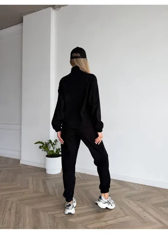 Женский костюм из вельвета черного цвета 00663 No Brand (387284767)