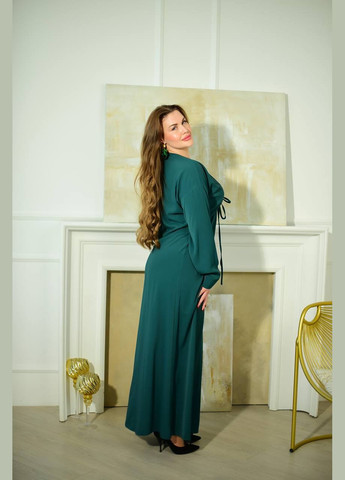 Зелена ділова, кежуал, коктейльна, вечірня жіноча сукня силуетна No Brand