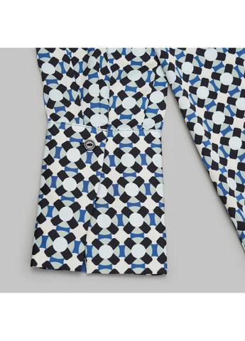 Синя повсякденний плаття сорочка H&M з малюнком