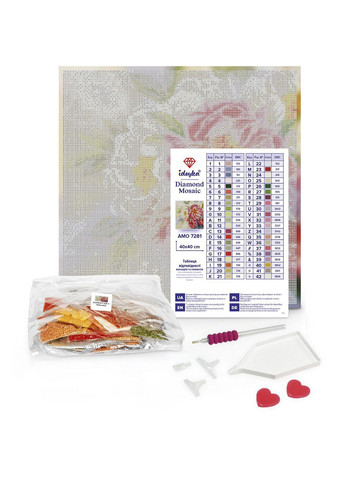 Набір з алмазною мозаїкою - "Жіноча сила", 40х40см. колір різнокольоровий ЦБ-00285857 Ідейка (362343580)