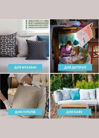 Подушка для декоративной наволочки 45х45 см внутренняя антиаллергенная микрофибра белая IDEIA (334726766)