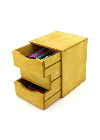 Органайзер настільний з дерева Берген каррі (КНЦ-003503) No Brand (328224627)