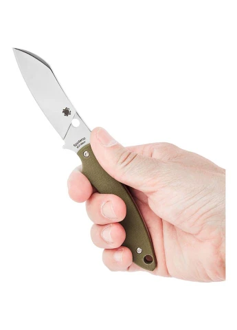 Нож Stok G-10 Drop Point green (FB50GPOD) Spyderco (385896702)