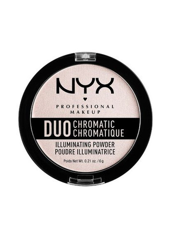 Пудрахайлайтер Duo Chromatic Illuminating Powder (6 г) SHOW ROSE (dcip04) NYX Professional Makeup (279364135)