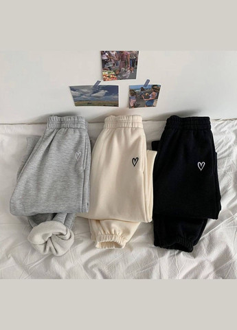 Утеплені джоггери з вишивкою No Brand (314886930)