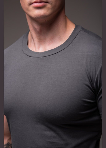 Серая футболка базовая однотонная No Brand