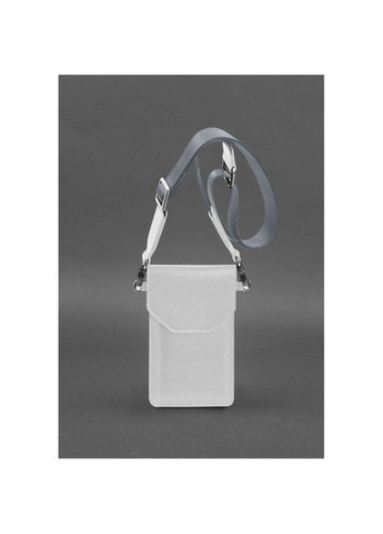 Кожаная сумка через плечо женская чехол для телефона белая BlankNote (302007754)