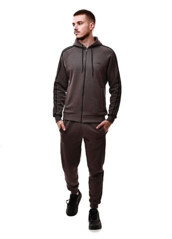 Чорний зимній костюм спортивний чоловічий No Brand