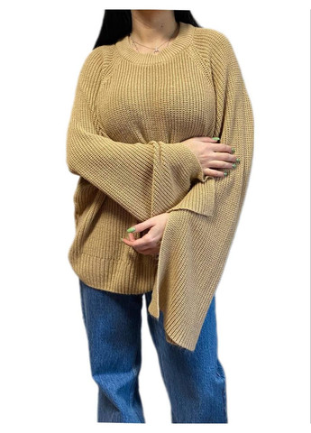 Бежевий демісезонний гарний светр Wool & Cashmere