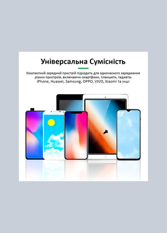 Швидкий зарядний пристрій RL-304P / 4xUSB / 1xType-C PD3.0 / 1xUSB QC 3.0 / 40W Relife (317204204)