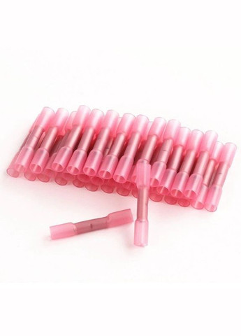 Соединительная гильза с термоусадкой под опрессовку для быстрого монтажа 0.5 -1.5 мм Соединитель электрический 15 шт красный Bodasan (329443838)