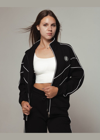 Костюм спортивный женский черный (кофта, штаны) Samsara (302209598)