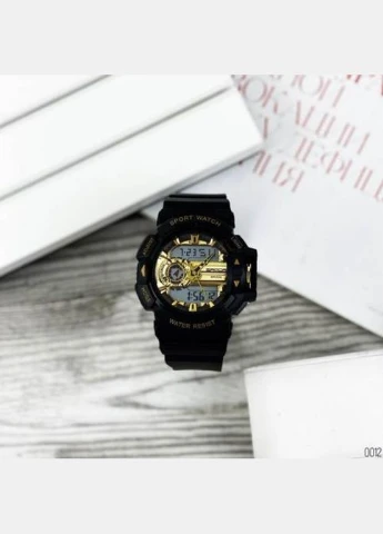 599 Black-Gold кварцевый и электронный спортивный Sanda (324214069)