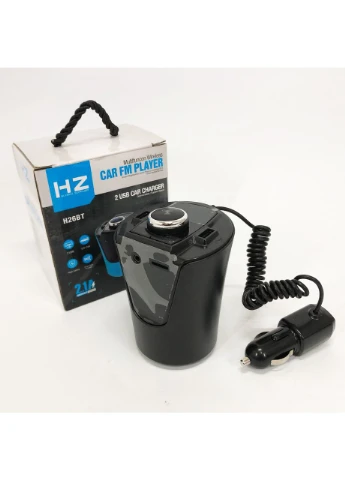 Автомобільний fm передавач з блютуз H26+BT, Приймач Bluetooth з FM-трансляцією для автомобіля NW-18 PRC (377790966)