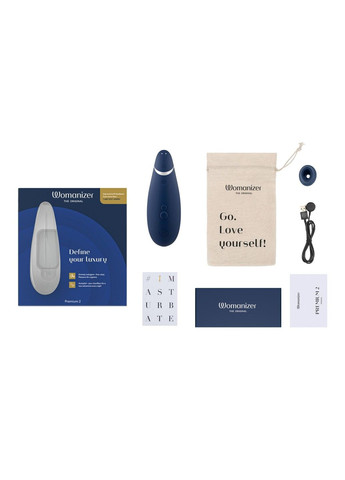 Вакуумний кліторальний стимулятор Premium 2 - Blueberry, функції Autopilot та Smart Silenc Womanizer (316163564)