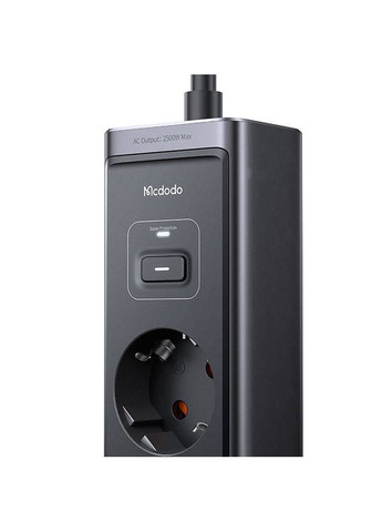 Сетевой фильтр 6in-1 30W GaN Surge Protection Power Strip (EU) Black McDodo (315137154)