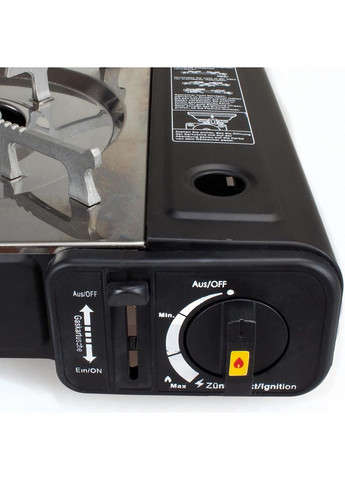 Туристическая плита газовая 2 конфорки в чемодане 2.3кВт 145мг/ч 4016 Черный No Brand (360921349)