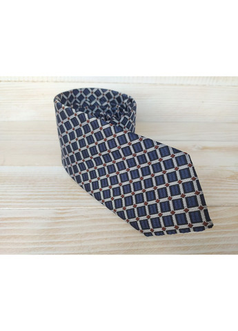 Галстук темно синий в клетку Major Style (351892236)