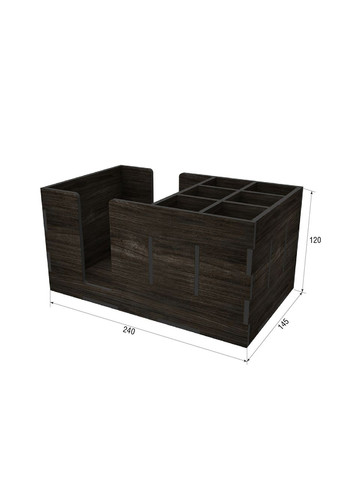 Органайзер деревянный венге 240х145х120 мм Ekostar (367609322)