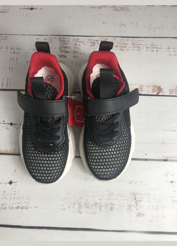 Чорні літні кросівки сітка дитячі чорний (052) Paliament