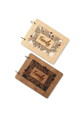 Крафтбук "FAMILY" с темной деревянной обложкой и бежевыми страницами Your Magnets (336954902)