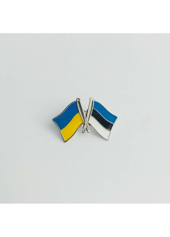 Значок прапори України Естонії 26х20 мм Dobroznak (292338557)