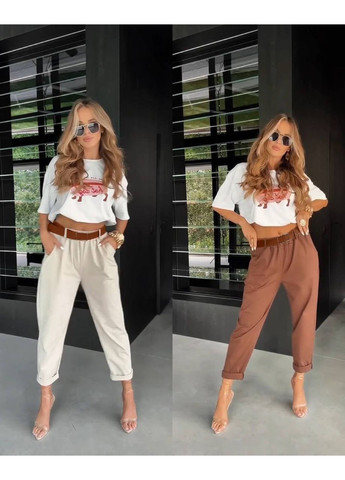 Зручні штани які гарантують комфорт та стиль Пояс в комплекті No Brand (354700080)