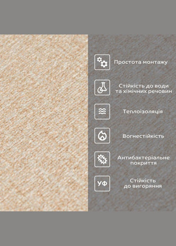 Шпалери самоклеючі 2800*500*2мм YM-02 бежевий меланж SW-00002062 Sticker Wall (315791466)