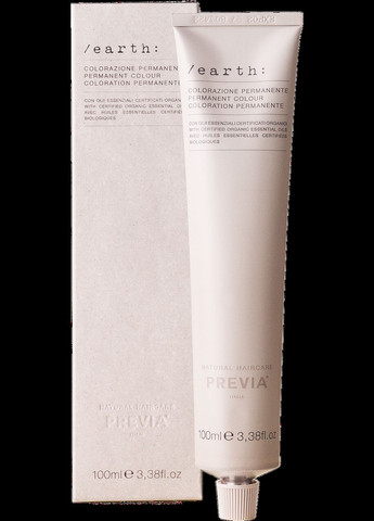 Безаммиачная крем-краска для волос EARTH COLOUR 4.21/4VA коричневый холодный, 100 мл Previa (298914875)