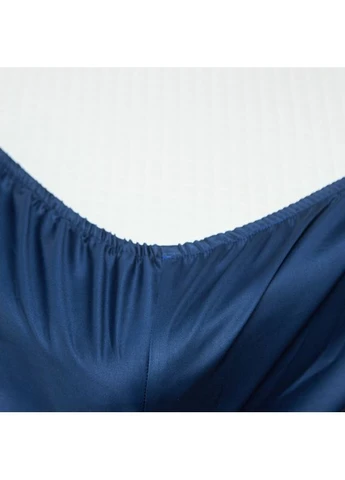 Простыня на резинке Сатин Premium 90х190х25 см (MS-850003943) Moon&Star Navy Blue (386593962)