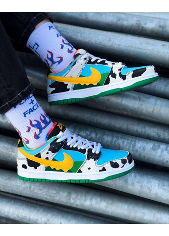 Цветные демисезонные кроссовки мужские nike sb dunk ben & jerrys найк сб данк No Brand