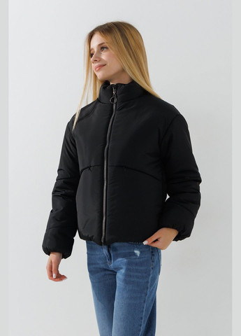 Черная демисезонная куртка для девочки 1-24-0264 158 см черный shop (2000990849472) No Brand