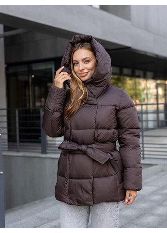 Коричневий зимній Пуховик Geran