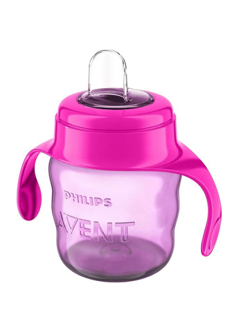 Чашка-непроливайка с мягким носиком, 6+ мес, розовый, 200 мл () Philips Avent SCF551/03 (328395238)
