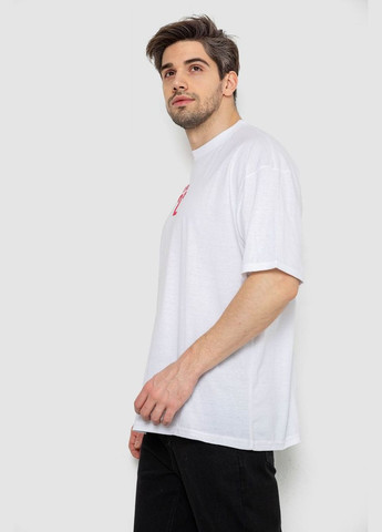 Біла футболка чоловіча з принтом,, 244r7024 Andi