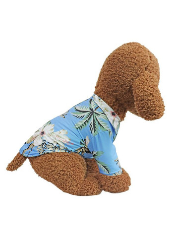 Гавайська сорочка для котів Pet Style Блакитна 2 M No Brand - (323237677)