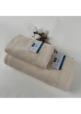 Махровое полотенце для тела 70*140 см, 450 г/м2 Aurora Кремовое (2549070140) ТЕП однотонный кремовый
