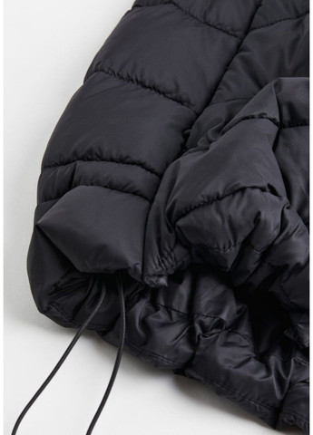 Черная демисезонная ультралегкая женская термоизоляционная куртка н&м (56657) м черная H&M
