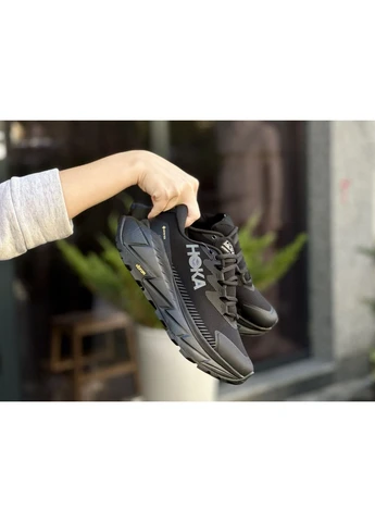 Черные летние кроссовки hoka skyline-float x gore-tex black хока No Brand