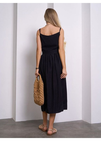 Черное платье 15145 черное ISSA PLUS однотонное