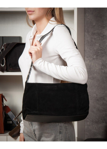 Жіноча замшева сумка 2066-9 black Alex Rai (366092225)