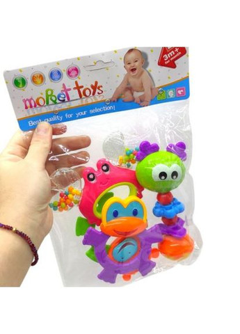 Набір брязкальця 4 шт MIC для дітей розвиваючі іграшки для стимуляції моторики та слуху ProDobro (367097916)